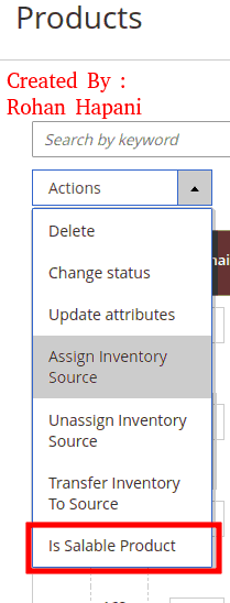 Product Grid Mass Action Magento 2